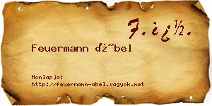 Feuermann Ábel névjegykártya
